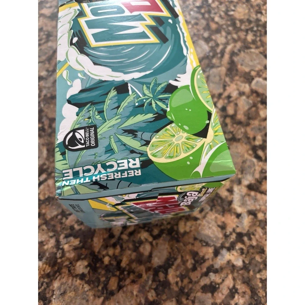 Mountain Dew Baja Blast Cans 12 Oz Cans 12 Pk Count New